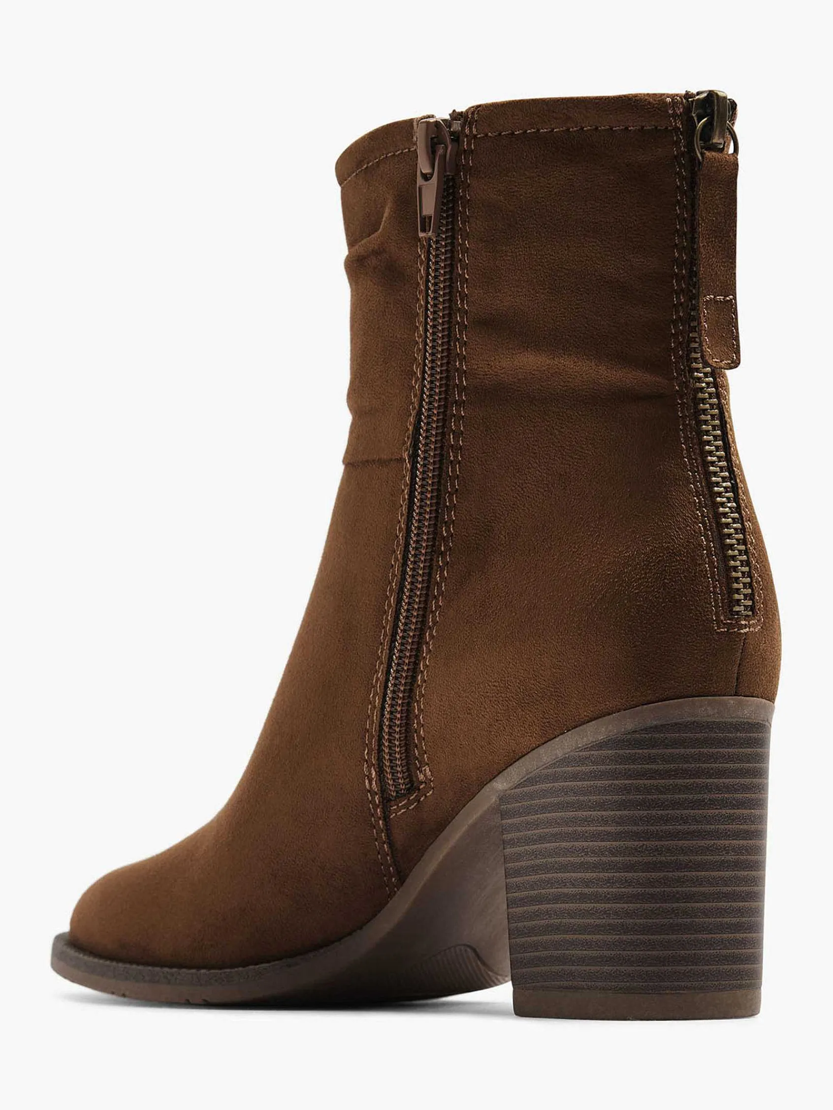 Enkellaarzen & Boots|Graceland Bruine Enkellaars Hak