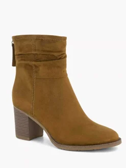 Enkellaarzen & Boots|Graceland Bruine Enkellaars Hak