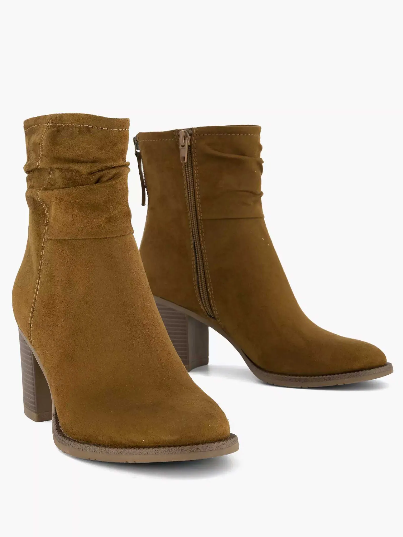 Enkellaarzen & Boots|Graceland Bruine Enkellaars Hak