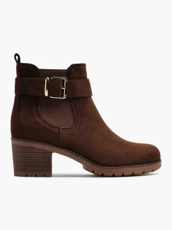 Enkellaarzen & Boots|Graceland Bruine Enkellaars Siergesp