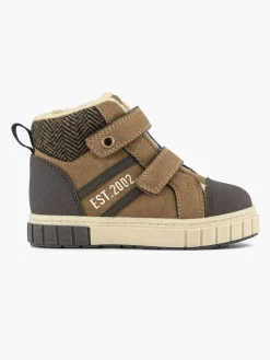 Jongensschoenen|Vty Bruine Hoge Sneaker
