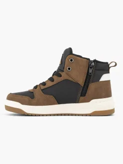 Jongensschoenen|Vty Bruine Hoge Sneaker