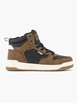 Jongensschoenen|Vty Bruine Hoge Sneaker