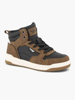 Jongensschoenen|Vty Bruine Hoge Sneaker
