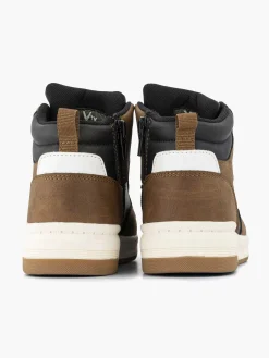 Jongensschoenen|Vty Bruine Hoge Sneaker