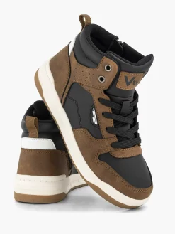 Jongensschoenen|Vty Bruine Hoge Sneaker