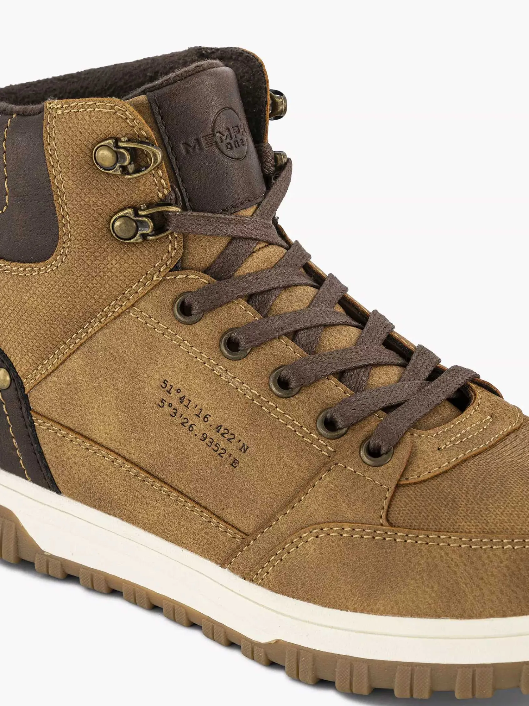 Sneakers|Memphis One Bruine Hoge Sneaker