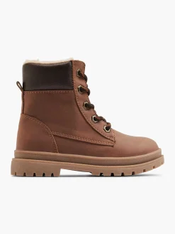 Jongensschoenen|Vty Bruine Hoge Veterboot