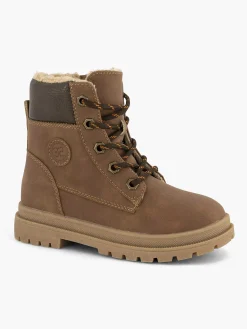 Jongensschoenen|Vty Bruine Hoge Veterboot