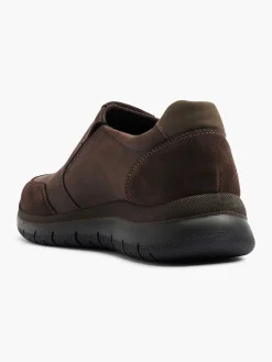 Geklede Schoenen|Gallus Bruine Leren Instapper