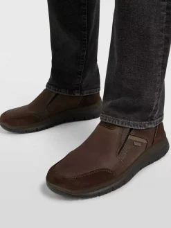 Geklede Schoenen|Gallus Bruine Leren Instapper