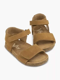 Jongensschoenen|Vty Bruine Leren Sandaal