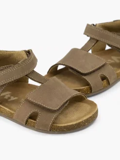 Jongensschoenen|Vty Bruine Leren Sandaal