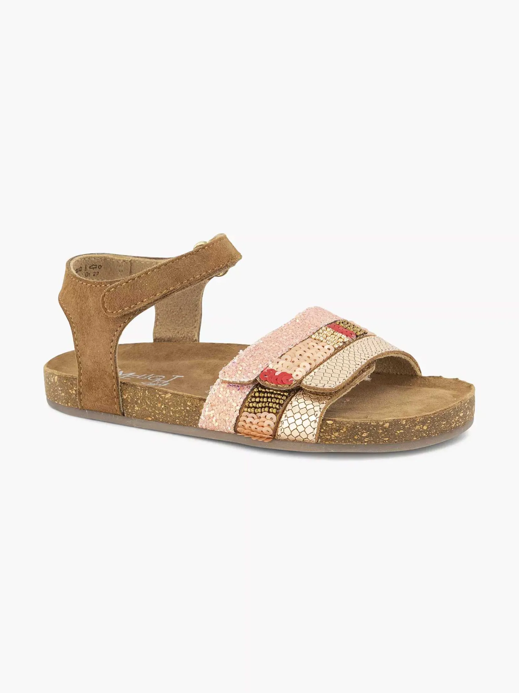 Jongensschoenen|Limelight girl Bruine Leren Sandaal Kraaltjes