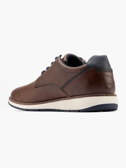 Sneakers|TOM TAILOR Bruine Leren Sneaker