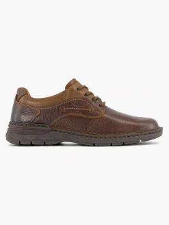 Geklede Schoenen|Gallus Bruine Leren Veterschoen