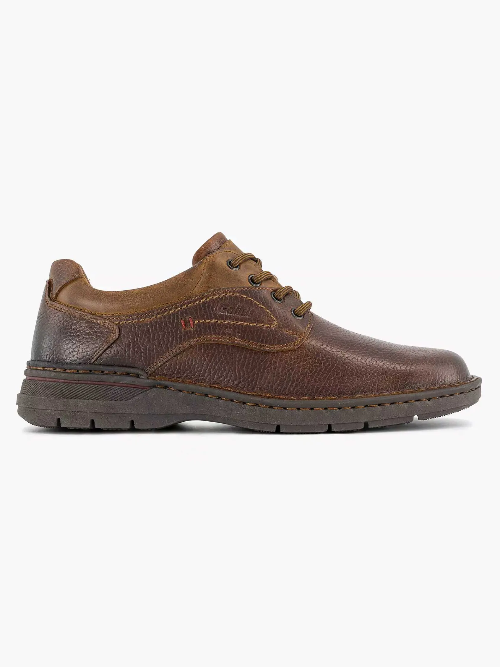 Geklede Schoenen|Gallus Bruine Leren Veterschoen