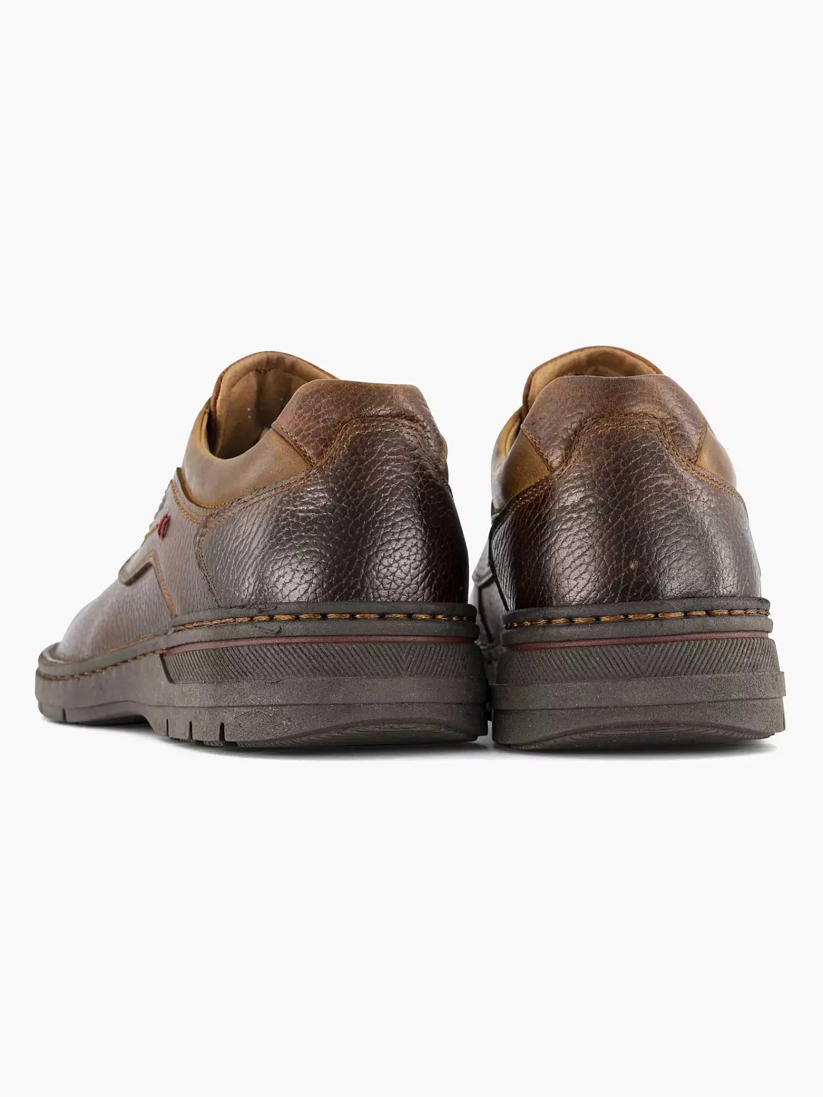 Geklede Schoenen|Gallus Bruine Leren Veterschoen