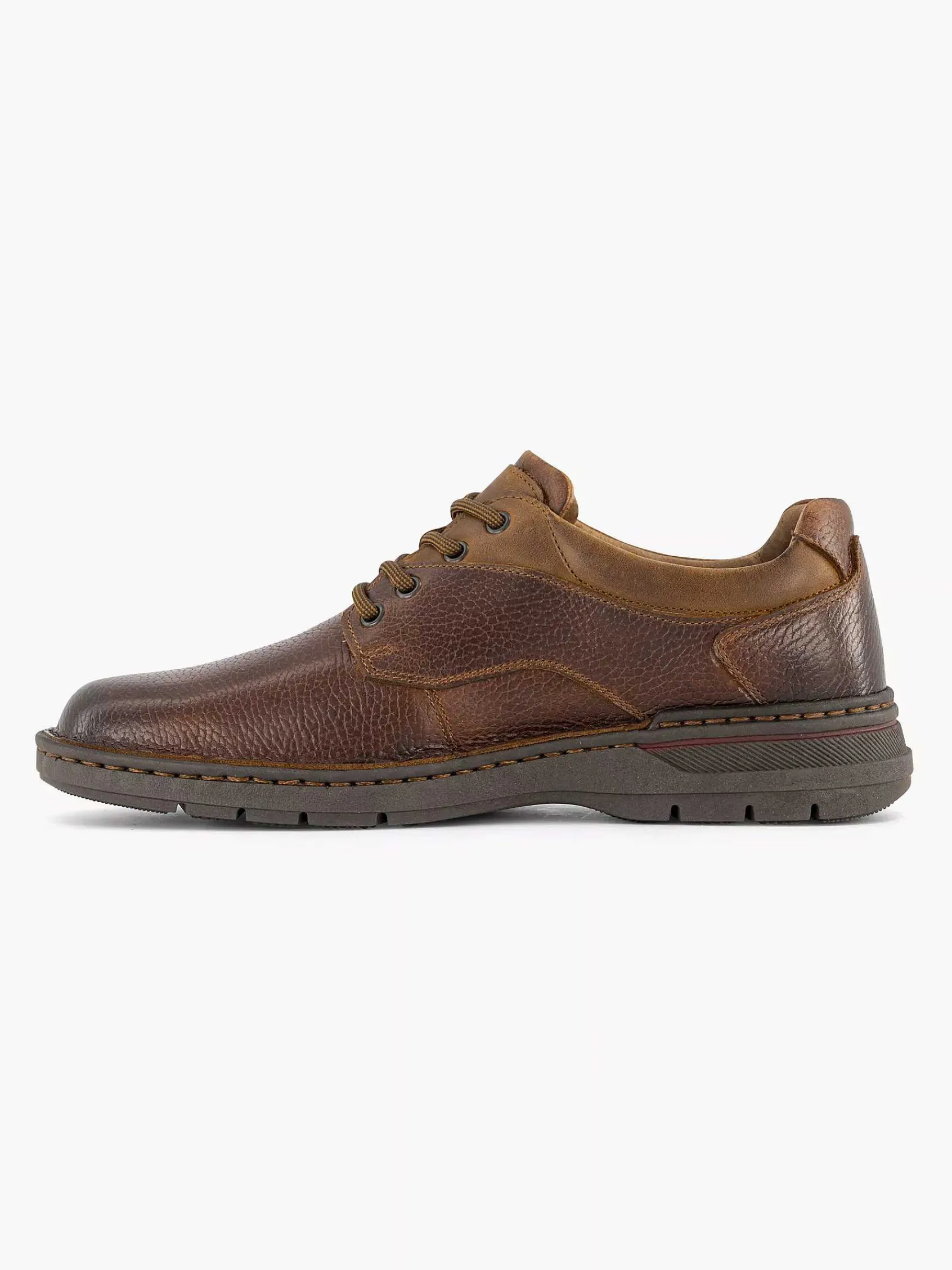Geklede Schoenen|Gallus Bruine Leren Veterschoen