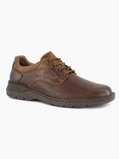 Geklede Schoenen|Gallus Bruine Leren Veterschoen