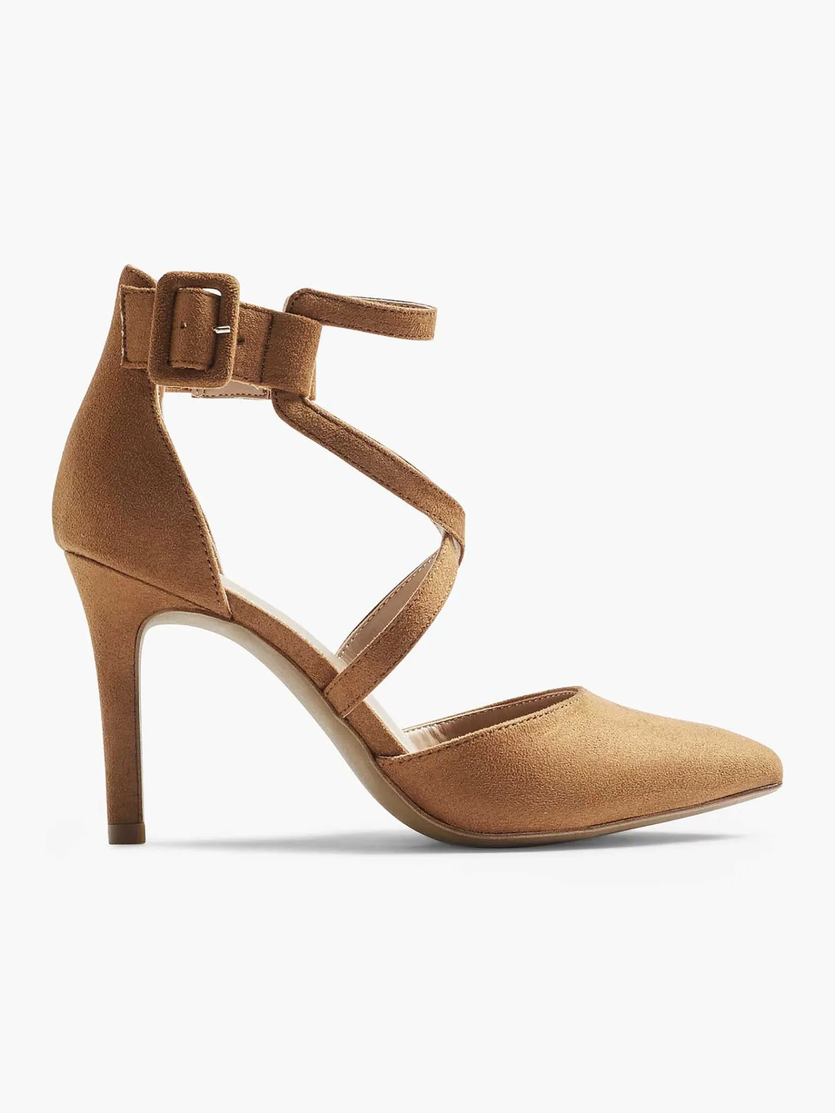 Pumps|Graceland Bruine Pump Gespsluiting
