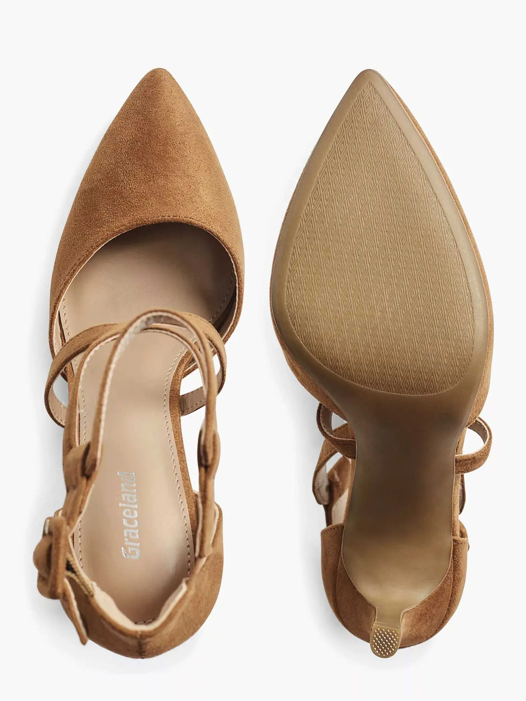 Pumps|Graceland Bruine Pump Gespsluiting