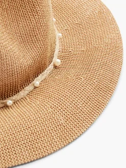 Online Exclusive Accessoires|Graceland Bruine Rieten Strandhoed