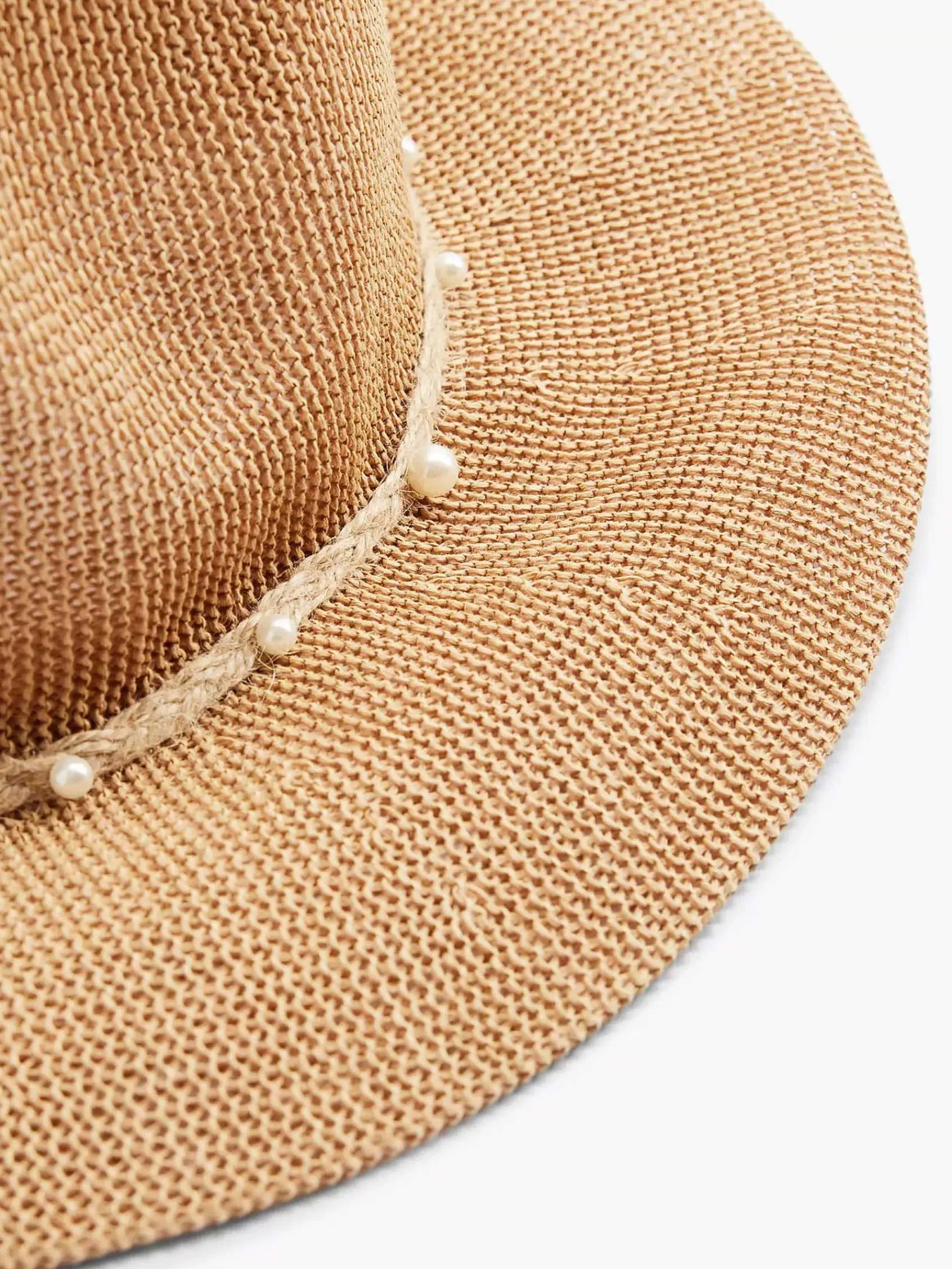 Online Exclusive Accessoires|Graceland Bruine Rieten Strandhoed
