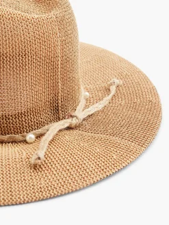 Online Exclusive Accessoires|Graceland Bruine Rieten Strandhoed