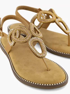 Sandalen|Graceland Bruine Sandaal