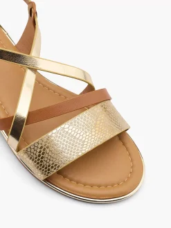 Sandalen|Graceland Bruine Sandaal