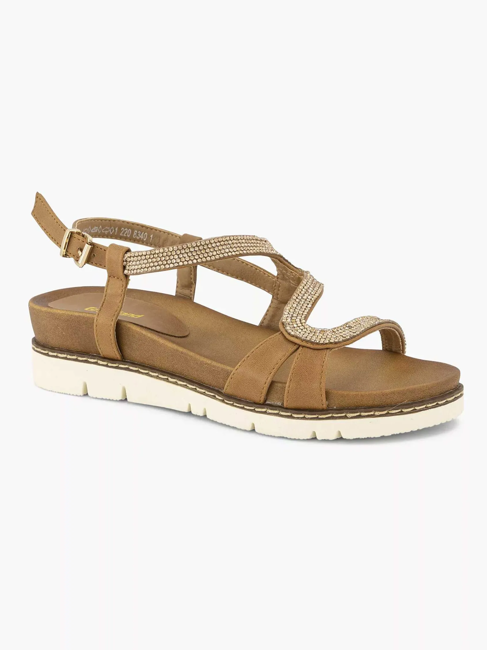 Sandalen|Graceland Bruine Sandaal Sierketting