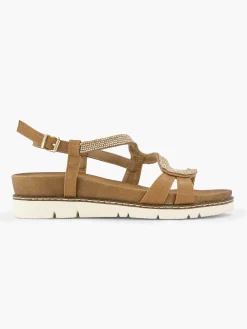 Sandalen|Graceland Bruine Sandaal Sierketting