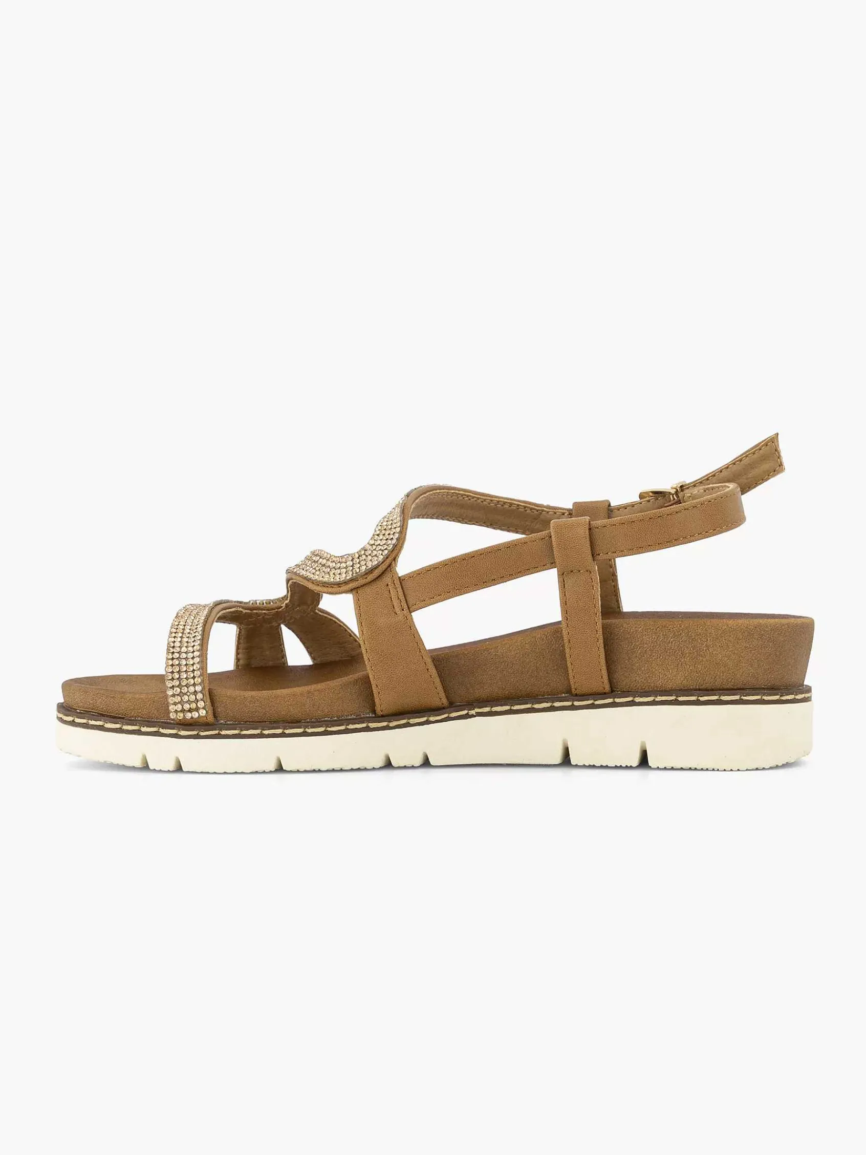 Sandalen|Graceland Bruine Sandaal Sierketting