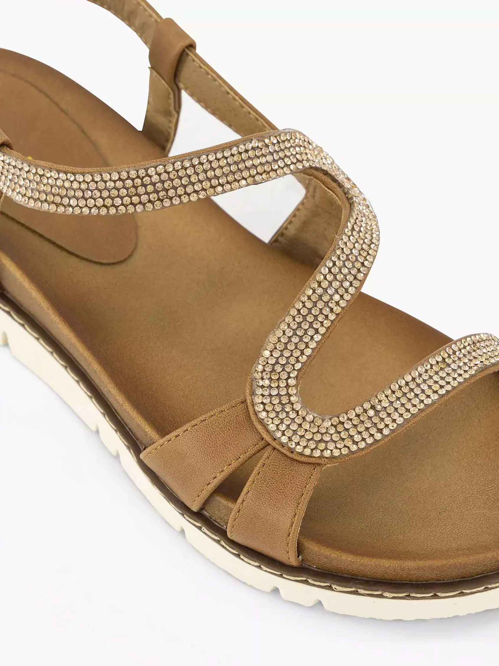 Sandalen|Graceland Bruine Sandaal Sierketting