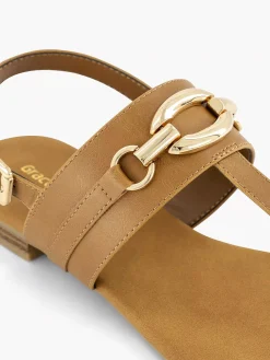 Sandalen|Graceland Bruine Sandaal Sierketting
