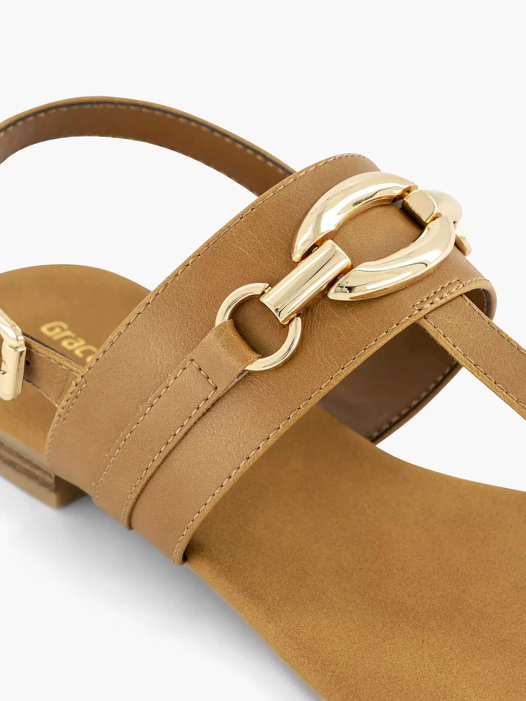 Sandalen|Graceland Bruine Sandaal Sierketting
