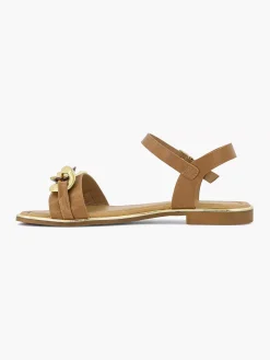 Sandalen|Graceland Bruine Sandaal Sierketting