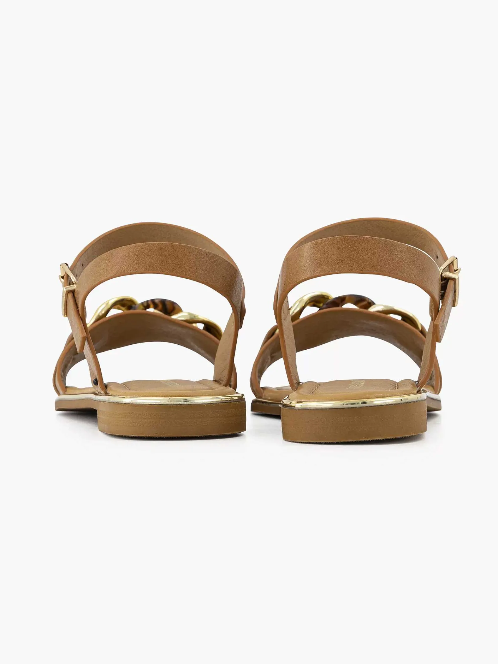 Sandalen|Graceland Bruine Sandaal Sierketting