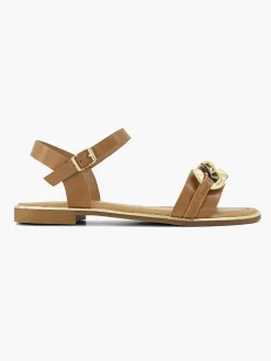 Sandalen|Graceland Bruine Sandaal Sierketting