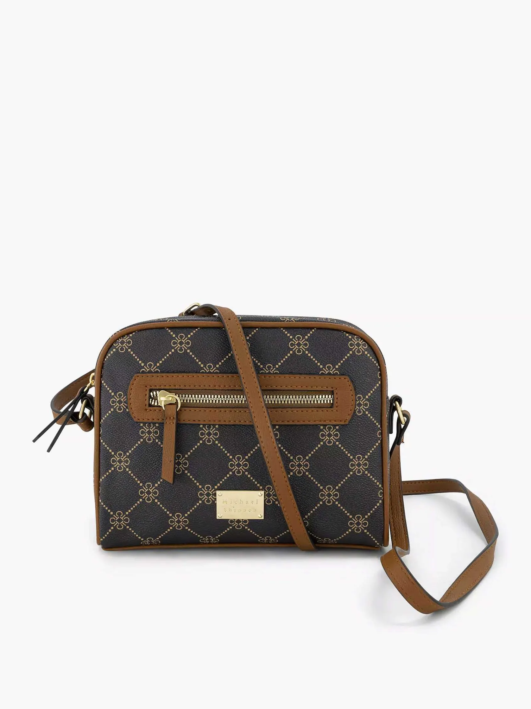 Online Exclusive Accessoires|Michael Shannon Bruine Schoudertas Print