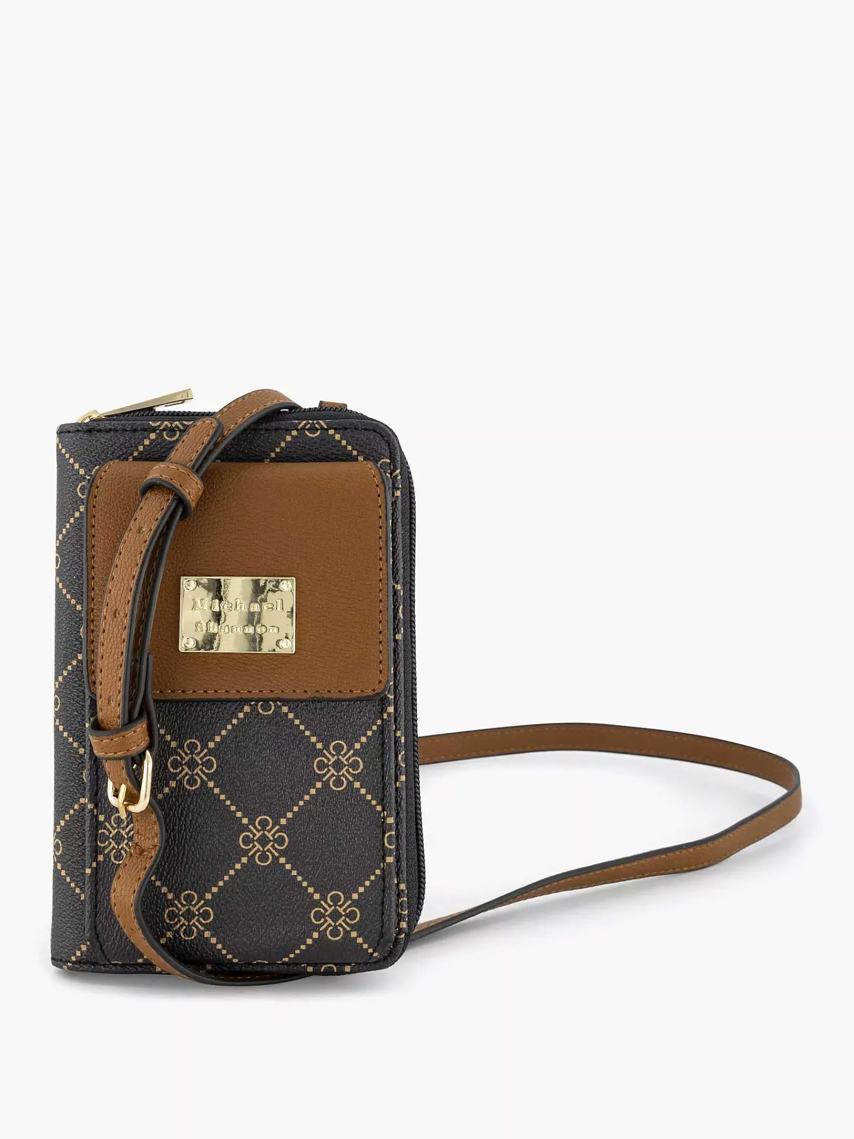 Online Exclusive Accessoires|Michael Shannon Bruine Telefoontas Print