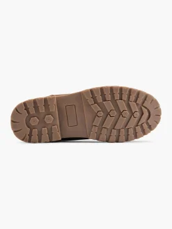 Jongensschoenen|Vty Bruine Veterboot Gevoerd