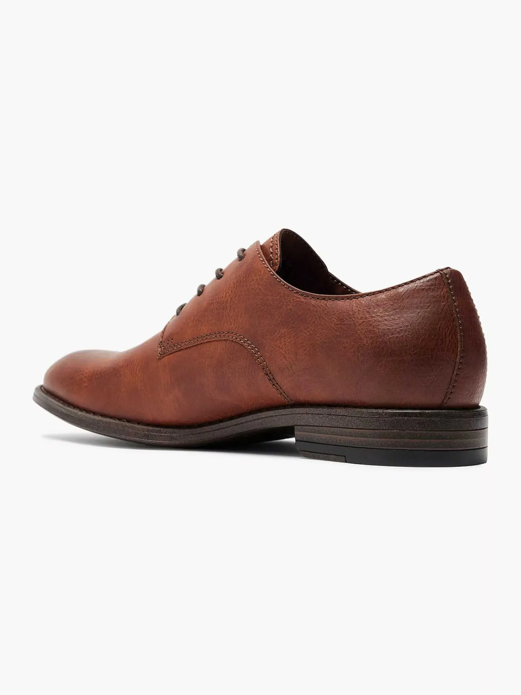 Geklede Schoenen|AM SHOE Bruine Veterschoen