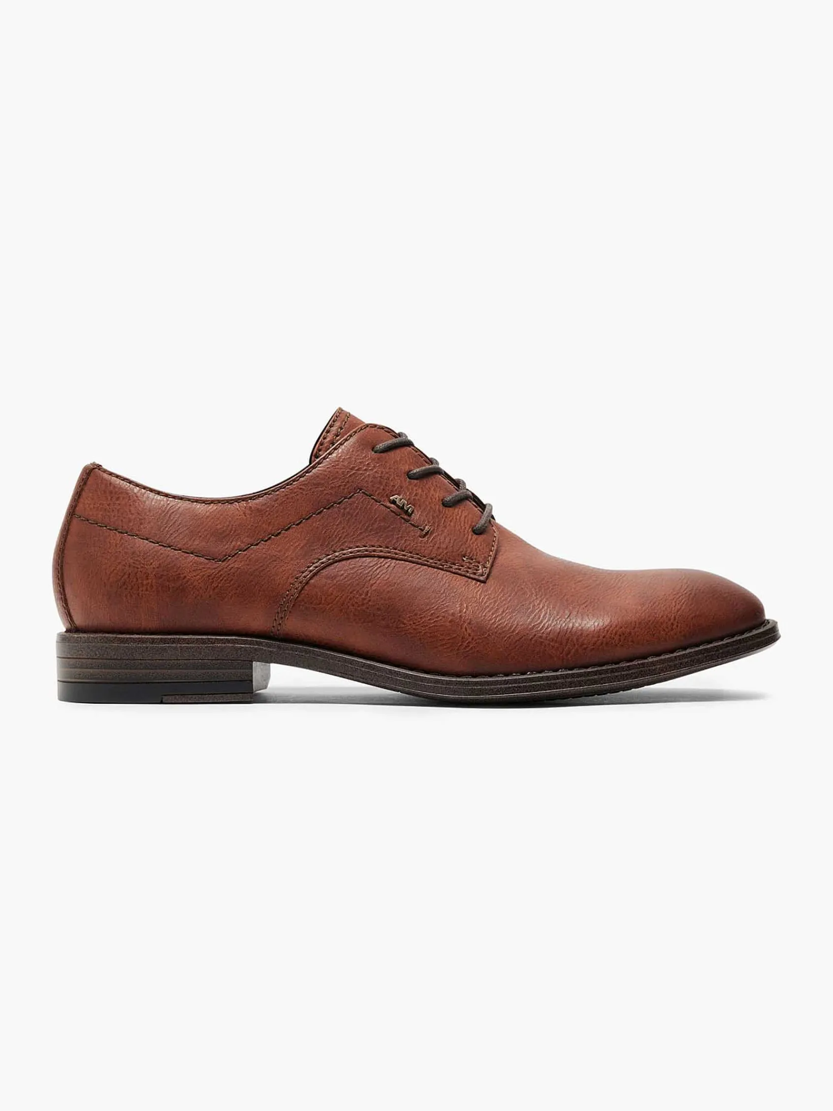 Geklede Schoenen|AM SHOE Bruine Veterschoen