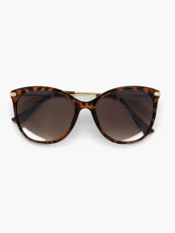 Online Exclusive Accessoires|Graceland Bruine Zonnebril Met Panterprint
