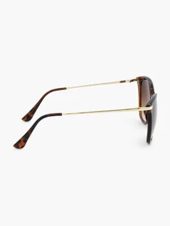 Online Exclusive Accessoires|Graceland Bruine Zonnebril Met Panterprint