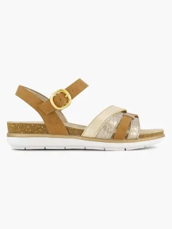 Sandalen|Easy Street Camel Sandaal Gespsluiting