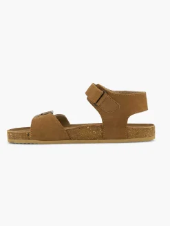 Jongensschoenen|Vty Cognac Leren Sandaal