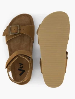 Jongensschoenen|Vty Cognac Leren Sandaal